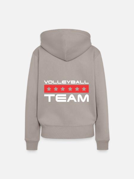 Volleyball Crew - Frauen Premium Bio Hoodie - Taupe