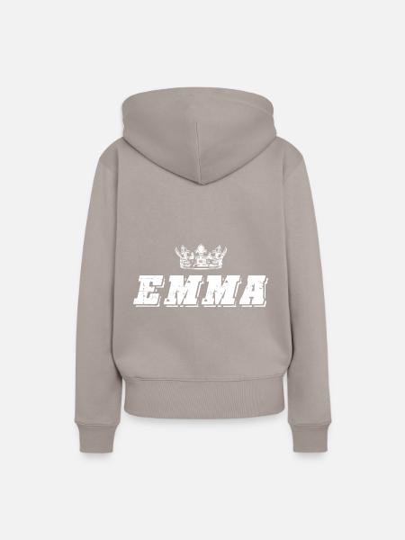 Emma - Frauen Premium Bio Hoodie - Taupe