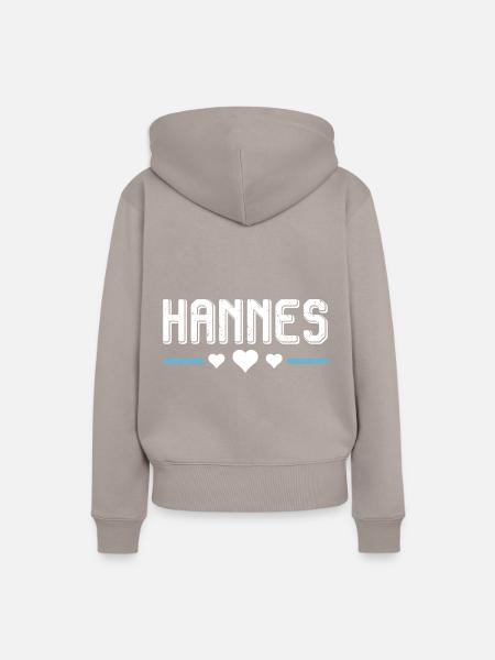 Hannes - Frauen Premium Bio Hoodie - Taupe