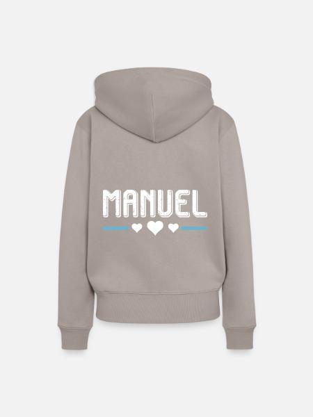Manuel - Frauen Premium Bio Hoodie - Taupe