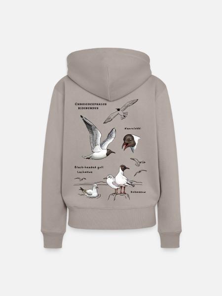 Lachmöwen - Frauen Premium Bio Hoodie - Taupe
