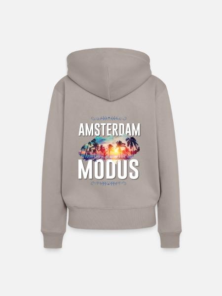 Amsterdam Modus - Frauen Premium Bio Hoodie - Taupe