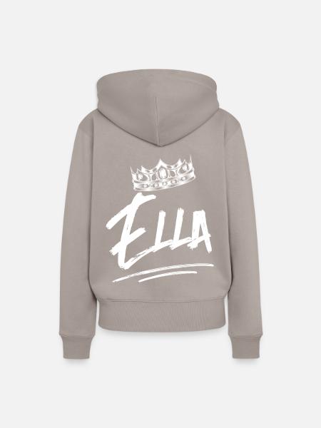 Ella - Frauen Premium Bio Hoodie - Taupe