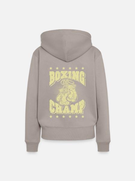 Boxing Champ - Frauen Premium Bio Hoodie - Taupe