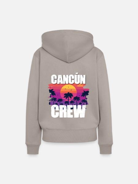 Cancun Urlaub - Frauen Premium Bio Hoodie - Taupe