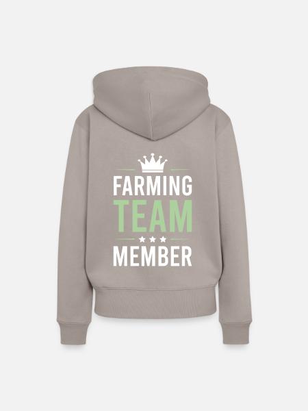 Farming Team - Frauen Premium Bio Hoodie - Taupe