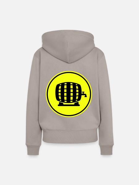 Bierfass - Frauen Premium Bio Hoodie - Taupe