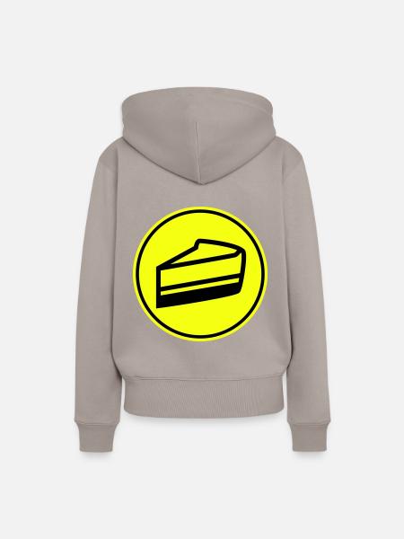 Kuchen käsekuchen - Frauen Premium Bio Hoodie - Taupe
