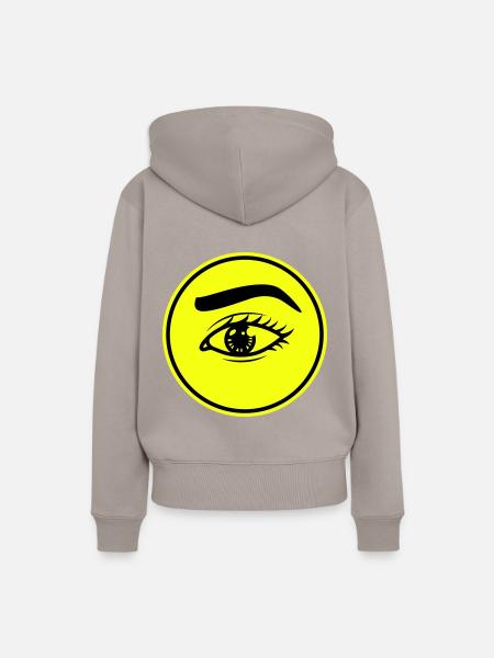 Augen symbol - Frauen Premium Bio Hoodie - Taupe