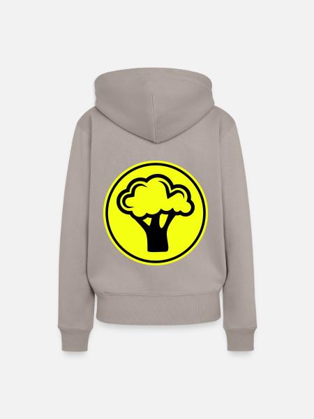 Brokkoli Gemüse - Frauen Premium Bio Hoodie - Taupe