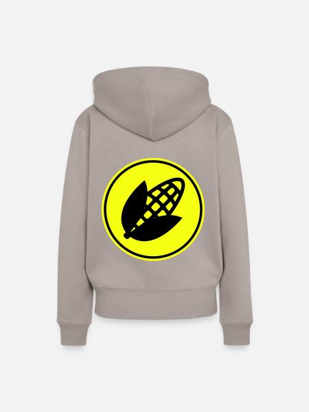 Mais symbol - Frauen Premium Bio Hoodie - Taupe