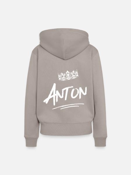 Anton - Frauen Premium Bio Hoodie - Taupe