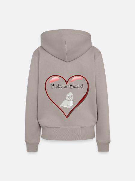 Baby Robe - Frauen Premium Bio Hoodie - Taupe