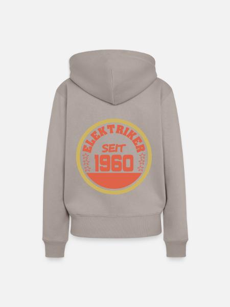 60er - Frauen Premium Bio Hoodie - Taupe