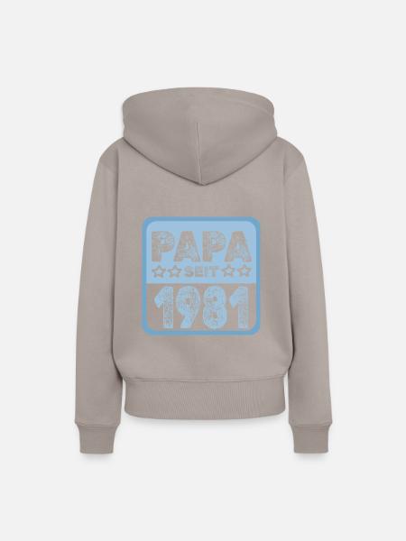 Jahr 1981 - Frauen Premium Bio Hoodie - Taupe