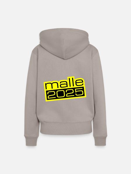 Malle 2025 - Frauen Premium Bio Hoodie - Taupe