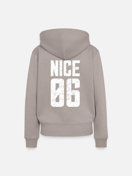 Nice 06 Frankreich Kennzeichen - Frauen Premium Bio Hoodie - Taupe