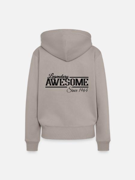 Awesome Since 1964 - Frauen Premium Bio Hoodie - Taupe