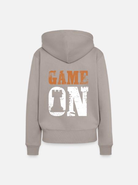 Spiel Schach Spieler - Frauen Premium Bio Hoodie - Taupe