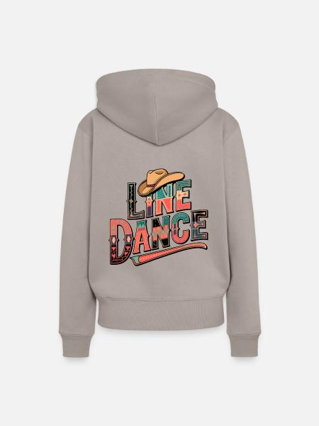 Line Dance Linedance mein Hobby - Frauen Premium Bio Hoodie - Taupe