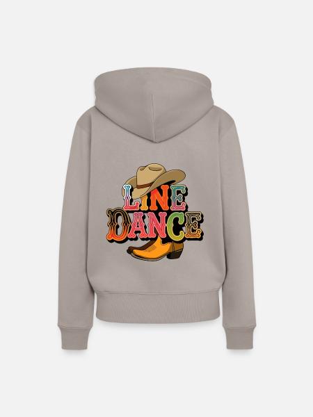 Line Dance Linedance mein Hobby - Frauen Premium Bio Hoodie - Taupe