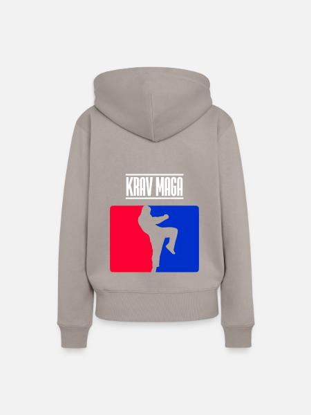 Krav Maga - Frauen Premium Bio Hoodie - Taupe