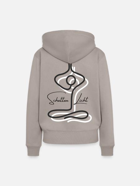 Schatten Licht - Frauen Premium Bio Hoodie - Taupe