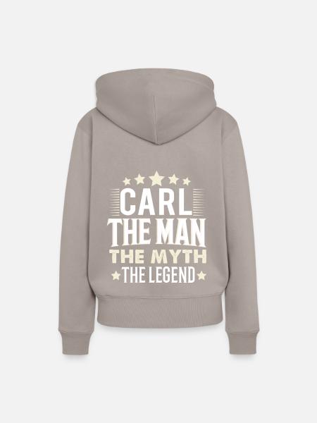 Carl - Frauen Premium Bio Hoodie - Taupe