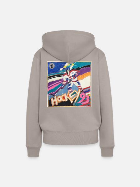 Hockeyspieler - Frauen Premium Bio Hoodie - Taupe