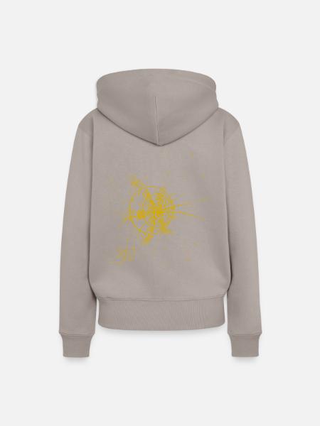 Abstrakt - Frauen Premium Bio Hoodie - Taupe