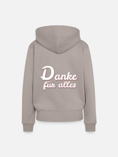 kleines Dankeschön - Frauen Premium Bio Hoodie - Taupe