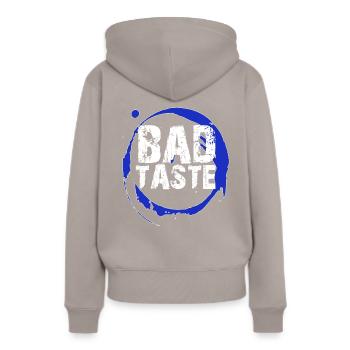 bad Taste Party Kostüm - Frauen Premium Bio Hoodie - Taupe - Hinten - Julia (174cm)