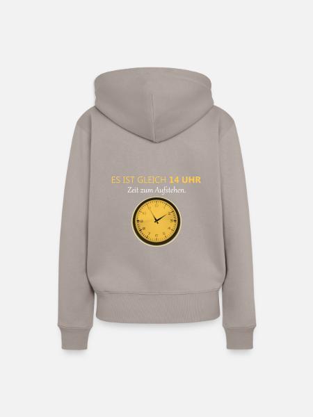 Langschläfer - Frauen Premium Bio Hoodie - Taupe