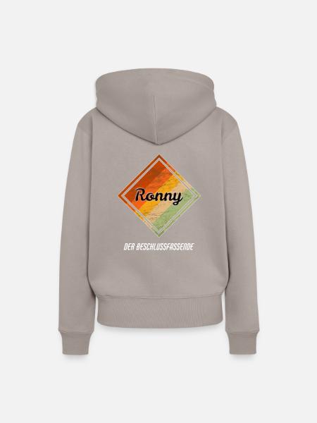 Ronny Namensbedeutung - Frauen Premium Bio Hoodie - Taupe