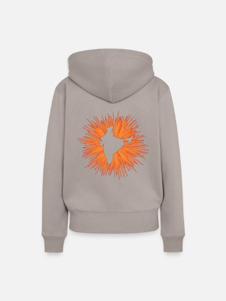 Indien - Frauen Premium Bio Hoodie - Taupe