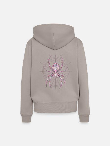 Spinne - Frauen Premium Bio Hoodie - Taupe