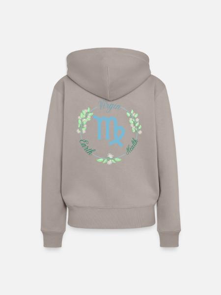 Sternzeichen Jungfrau - Frauen Premium Bio Hoodie - Taupe