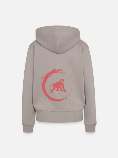 Affe - Frauen Premium Bio Hoodie - Taupe