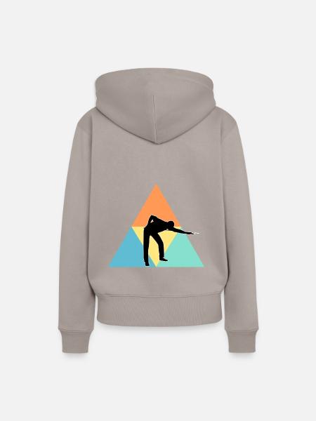 Billard - Frauen Premium Bio Hoodie - Taupe