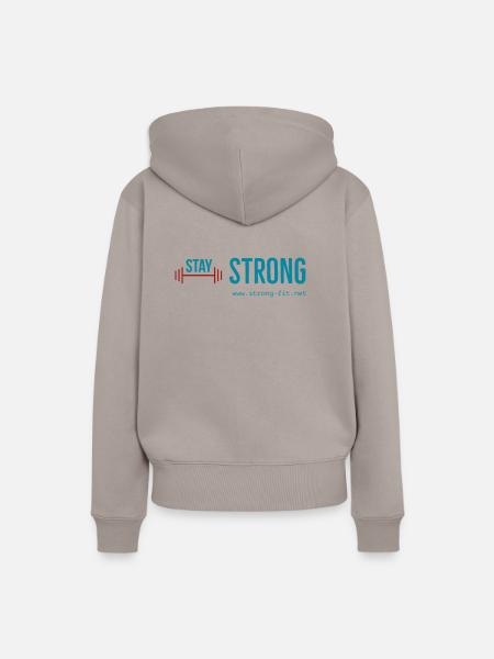StayStrong fit - Frauen Premium Bio Hoodie - Taupe
