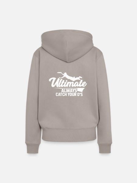 Ultimate Frisbee - Frauen Premium Bio Hoodie - Taupe