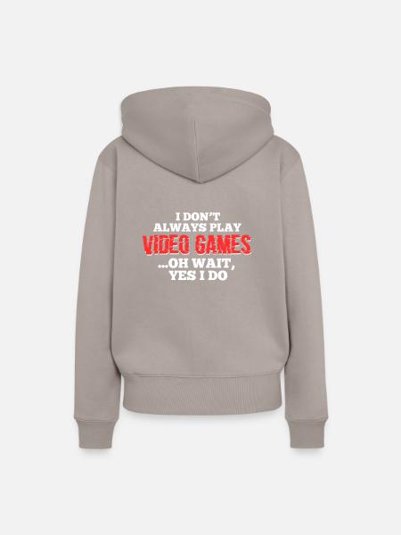 Videospiele - Frauen Premium Bio Hoodie - Taupe