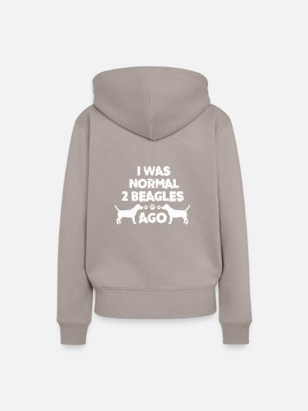 Beagle - Frauen Premium Bio Hoodie - Taupe