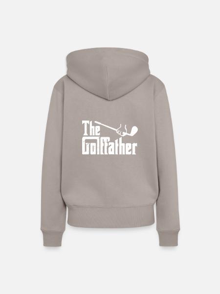 Golf Vater - Frauen Premium Bio Hoodie - Taupe