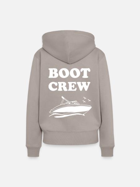 Crew Boot Wassersport - Frauen Premium Bio Hoodie - Taupe