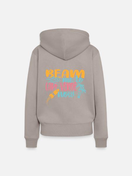 Kapverden - Frauen Premium Bio Hoodie - Taupe