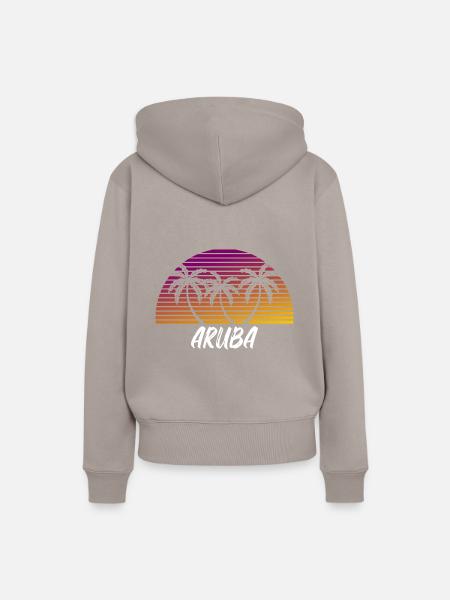 Aruba - Frauen Premium Bio Hoodie - Taupe
