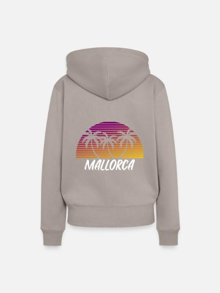 Mallorca - Frauen Premium Bio Hoodie - Taupe