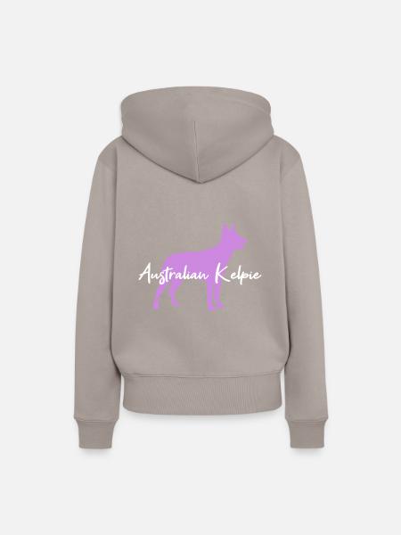Australian Kelpie - Frauen Premium Bio Hoodie - Taupe