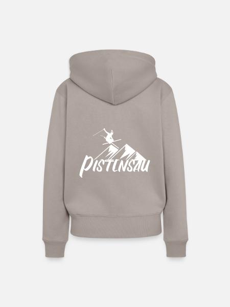 Pistensau - Frauen Premium Bio Hoodie - Taupe